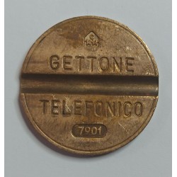 GETTONE TELEFONICO CON SEGNO DI ZECCA NUMERO DI SERIE 7901 RARO